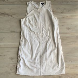 JCrew white jean jumper 10